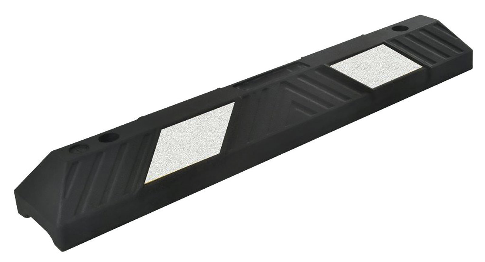 BUTOIR PARKING L 90CM NOIR REFLECTOS - Equip Urbain